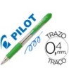 BOLIGRAFO PILOT SUPER GRIP VERDE CLARO -RETRACTIL -SUJECION DE CAUC...