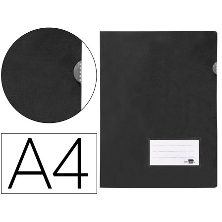 CARPETA LIDERPAPEL DOSSIER A4 UÑERO NEGRO OPACO