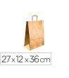 BOLSA KRAFT Q-CONNECT ORO ASA RETORCIDA 270X120X360 MM