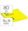 BLOC DE NOTAS ADHESIVAS QUITA Y PON Q-CONNECT 75X75 MM AMARILLO NEO...