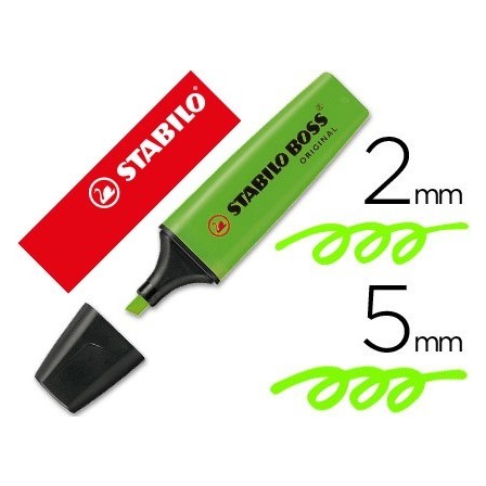 ROTULADOR STABILO BOSS FLUORESCENTE 70 VERDE