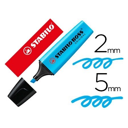 ROTULADOR STABILO BOSS FLUORESCENTE 70 AZUL