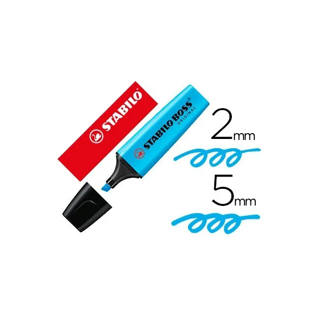 ROTULADOR STABILO BOSS FLUORESCENTE 70 AZUL