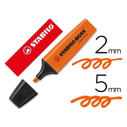ROTULADOR STABILO BOSS FLUORESCENTE 70 NARANJA