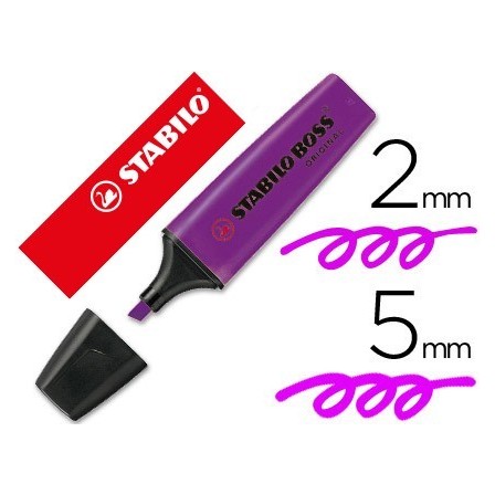 ROTULADOR STABILO BOSS FLUORESCENTE 70/55 LAVANDA