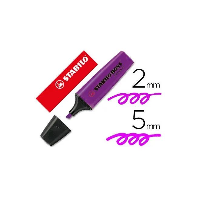 ROTULADOR STABILO BOSS FLUORESCENTE 70/55 LAVANDA