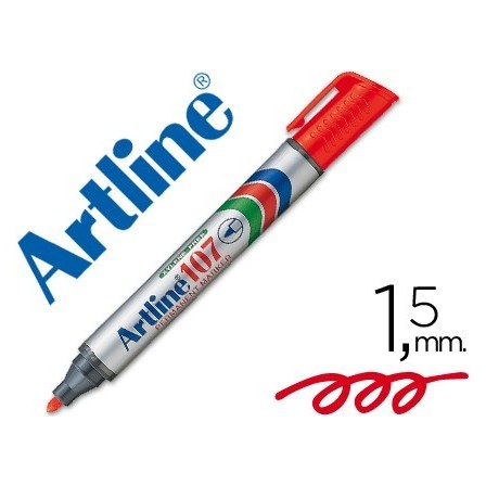 ROTULADOR ARTLINE MARCADOR PERMANENTE 107 ROJO -PUNTA REDONDA
