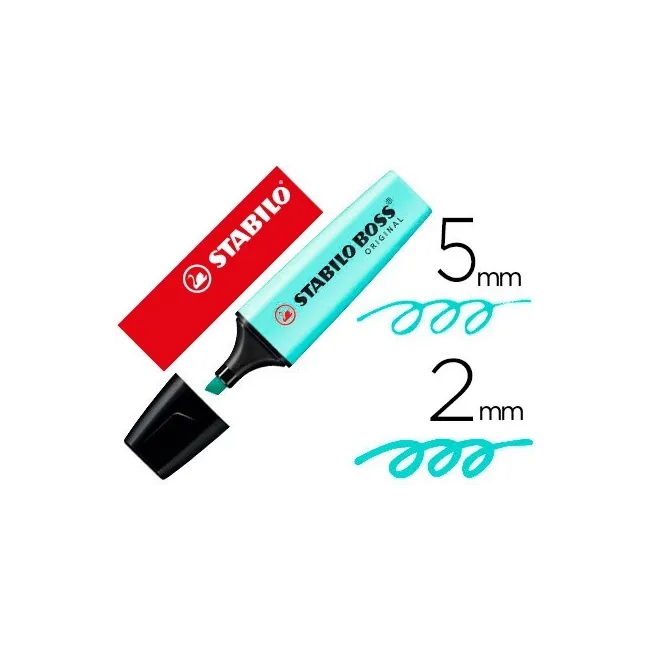 ROTULADOR STABILO BOSS PASTEL FLUORESCENTE 70 TOQUE DE TURQUESA
