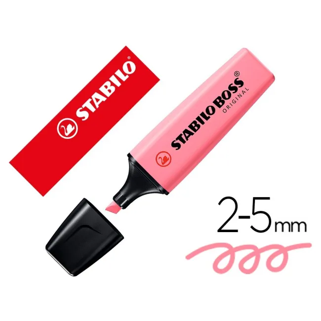 ROTULADOR STABILO BOSS FLUORESCENTE 70 PASTEL ROSA CEREZO EN FLOR