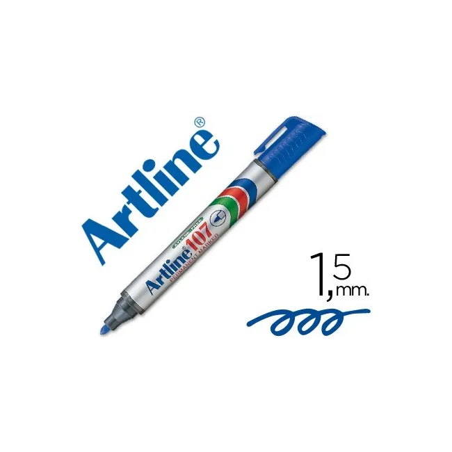 ROTULADOR ARTLINE MARCADOR PERMANENTE 107 AZUL PUNTA REDONDA