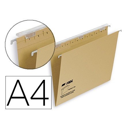 CARPETA COLGANTE FADE TIKI DIN A4 VISOR SUPERIOR 290 MM EFECTO LUPA...