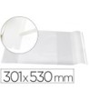 FORRALIBRO LIDERPAPEL Nº30 CON SOLAPA AJUSTABLE ADHESIVO 296 X 530 MM