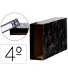 CAJA ARCHIVADOR LIDERPAPEL CLASSIC BLUE CUARTO APAISADO NEGRA