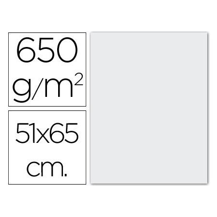 CARTULINA EXTRA 51X65 650 GRS. -BLANCA -UNIDAD