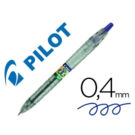 BOLIGRAFO PILOT ECOBALL PLASTICO RECICLADO TINTA ACEITE PUNTA DE BO...