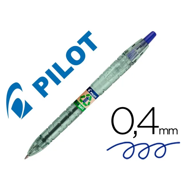 BOLIGRAFO PILOT ECOBALL PLASTICO RECICLADO TINTA ACEITE PUNTA DE BO...