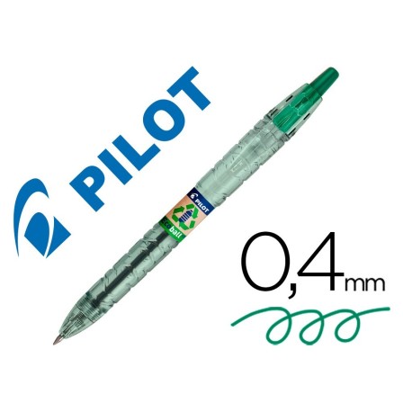 BOLIGRAFO PILOT ECOBALL PLASTICO RECICLADO TINTA ACEITE PUNTA DE BO...