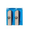 SACAPUNTAS LIDERPAPEL METALICO CUÑA 2 USOS COLOR AZUL