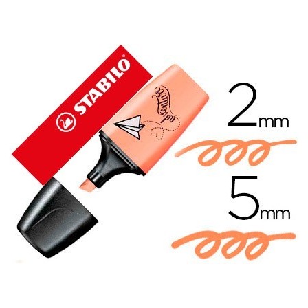 ROTULADOR STABILO BOSS MINI PASTELLOVE MELOCOTON SEDOSO