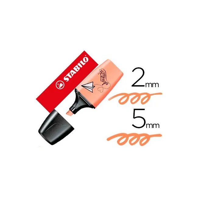 ROTULADOR STABILO BOSS MINI PASTELLOVE MELOCOTON SEDOSO