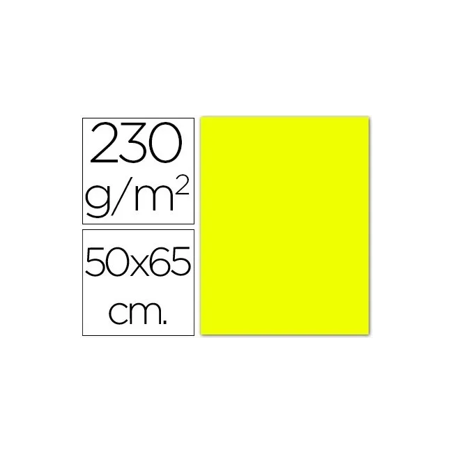 CARTULINA FLUORESCENTE AMARILLA 50X65 CM