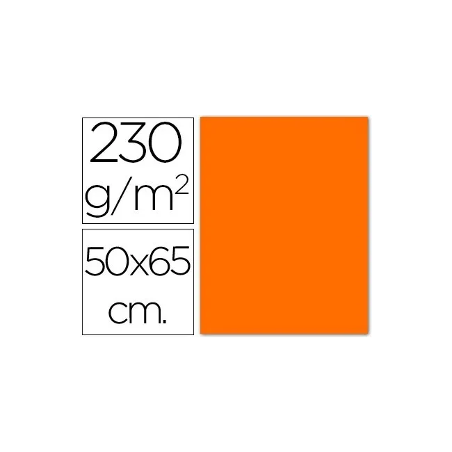 CARTULINA FLUORESCENTE NARANJA50X65 CM