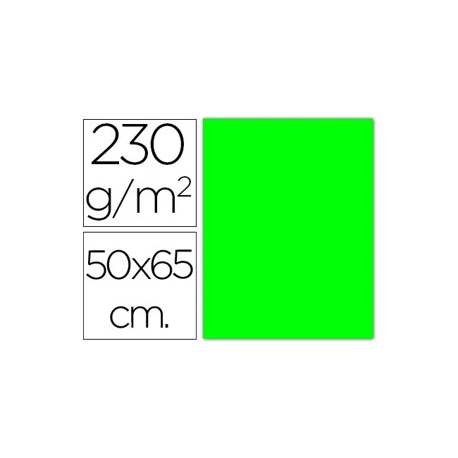 CARTULINA FLUORESCENTE VERDE 50X65 CM