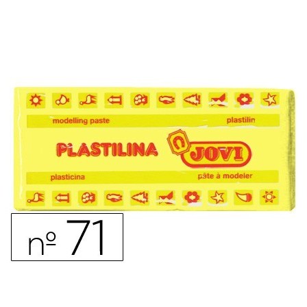 PLASTILINA JOVI 71 AMARILLO CLARO -UNIDAD -TAMAÑO MEDIANO