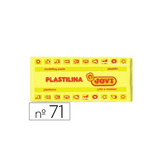 PLASTILINA JOVI 71 AMARILLO CLARO -UNIDAD -TAMAÑO MEDIANO