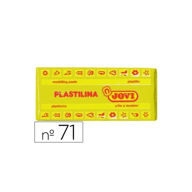 PLASTILINA JOVI 71 AMARILLO OSCURO -UNIDAD -TAMAÑO MEDIANO