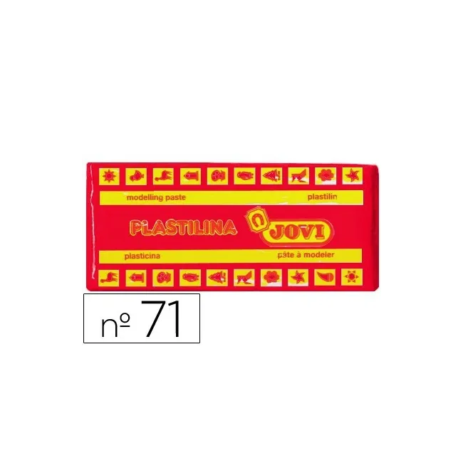 PLASTILINA JOVI 71 ROJO -UNIDAD -TAMAÑO MEDIANO
