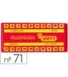PLASTILINA JOVI 71 ROJO -UNIDAD -TAMAÑO MEDIANO