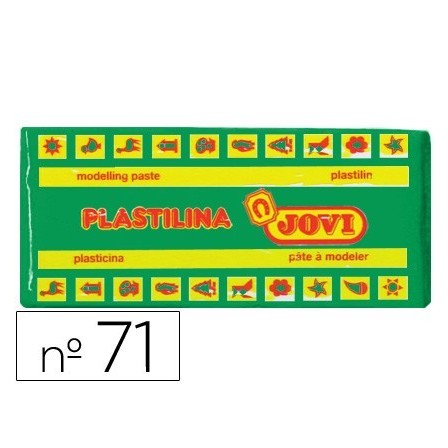 PLASTILINA JOVI 71 VERDE CLARO -UNIDAD -TAMAÑO MEDIANO
