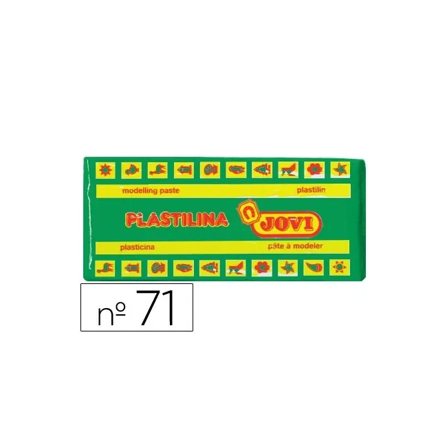 PLASTILINA JOVI 71 VERDE CLARO -UNIDAD -TAMAÑO MEDIANO