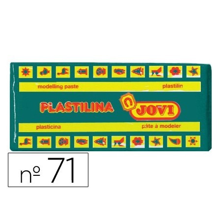 PLASTILINA JOVI 71 VERDE OSCURO -UNIDAD -TAMAÑO MEDIANO
