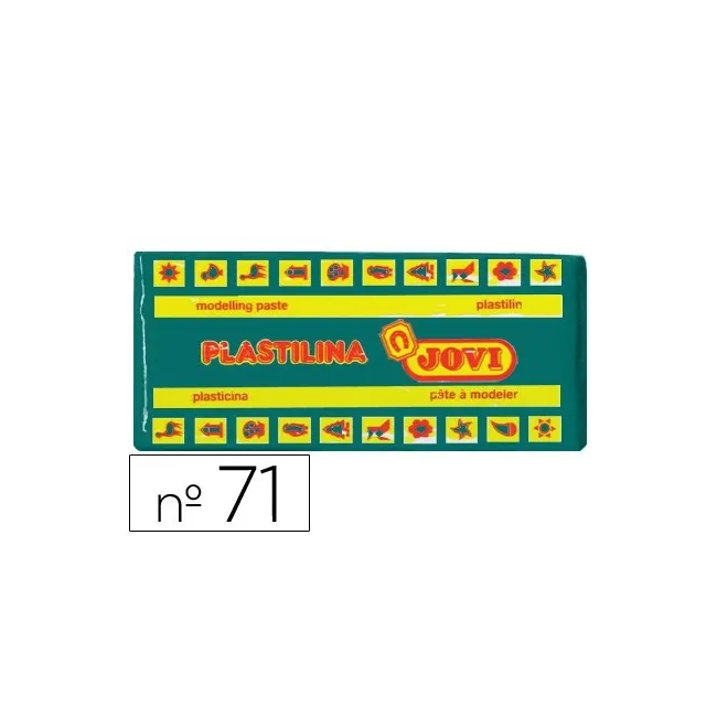 PLASTILINA JOVI 71 VERDE OSCURO -UNIDAD -TAMAÑO MEDIANO