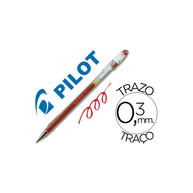 BOLIGRAFO PILOT G-1 ROJO TINTA GEL