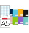 LIBRETA LIDERPAPEL WRITE A5 32 HOJAS 60 G/M2 RAYADO Nº 46 COLORES S...