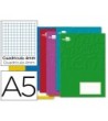 LIBRETA LIDERPAPEL WRITE A5 32 HOJAS 60G/M2CUADRO 4MM CON MARGEN