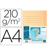 SUBCARPETA CARTULINA CON 3 SOLAPAS EXACOMPTA DIN A4 IMPRESA CREMA 2...