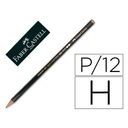 LAPICES DE GRAFITO FABER 9000 H -UNIDAD