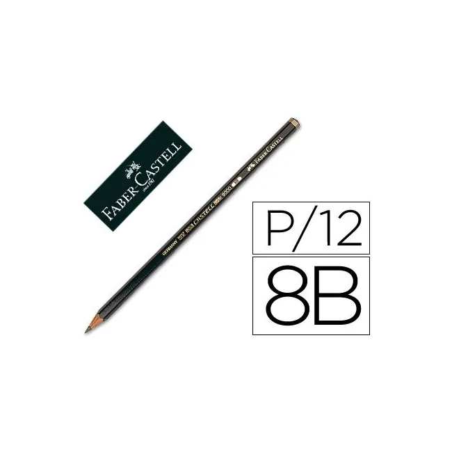 LAPICES DE GRAFITO FABER 9000 8B UNIDAD