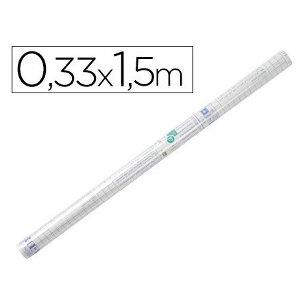ROLLO PLASTICO ADHESIVO LIDERPAPEL 0.33X1.50 50 MC -FORRALIBROS REM...