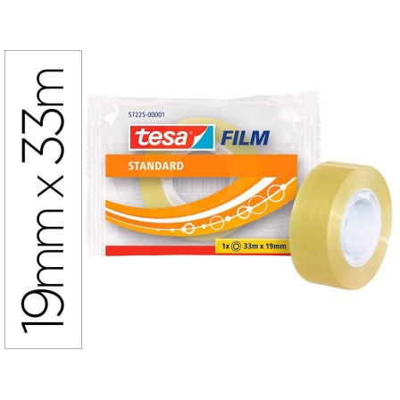 CINTA ADHESIVA TESA STANDARD 33 MT X 19 MM