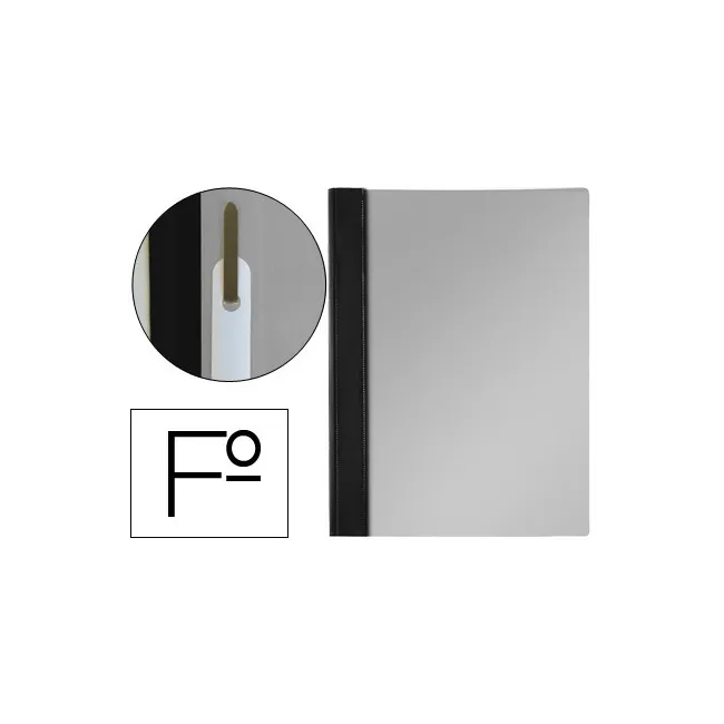 CARPETA DOSSIER FASTENER PVC ESSELTE FOLIO NEGRO