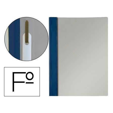 CARPETA DOSSIER FASTENER PVC ESSELTE FOLIO AZUL MARINO
