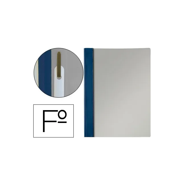 CARPETA DOSSIER FASTENER PVC ESSELTE FOLIO AZUL MARINO