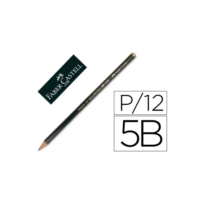 LAPICES DE GRAFITO FABER CASTELL 9000 5B UNIDAD