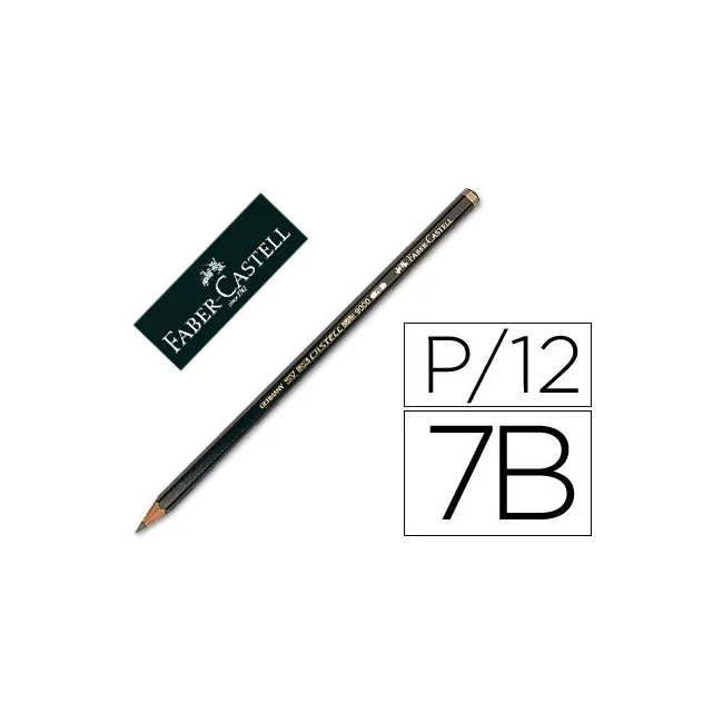 LAPICES DE GRAFITO FABER CASTELL 9000 7B UNIDAD