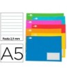 LIBRETA LIDERPAPEL WRITE A5 APAISADA 32H 60G/M2 PAUTA 2,5 MM CON MA...